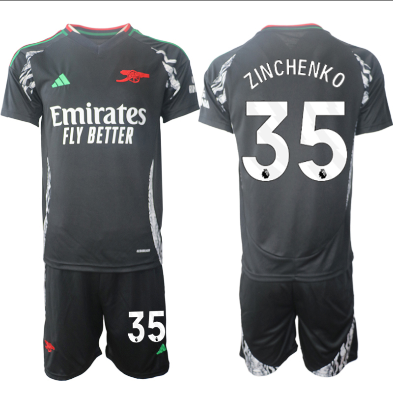 Men 2024-2025 Club Arsenal away Black 35 Soccer Jersey